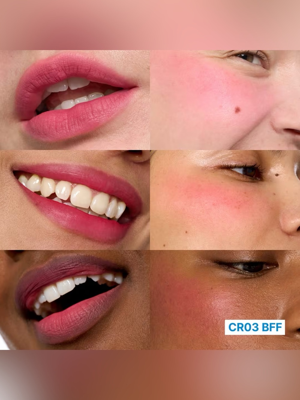 Fwee BFF Lip & Cheek Blurry Pudding Pot- pink coral, neutral undertone, matte
